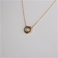 Necklace Nanis Woman Olga in Yellow Gold Diamante 0.04 Ct CS8-470 - CS8-470